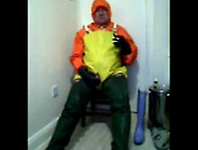 Borrowed wader wank.