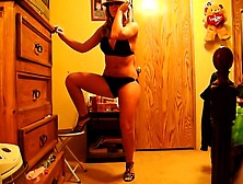 Dancing to Rude Boy in Swimsuit