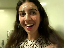 Insane CUMWALK in Large AIRPORT Full of People Risky Public Oral job