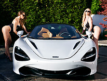 Busty lesbians get wet and slutty in fantasy cam duo