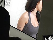 Busty girlfriend public flashing and fucked in tight as