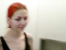 REDHEAD GERMAN STREET HOOKER FUCK FOR CASH ON RAILWAY TOILET