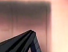 Pervs bound and fuck anime mistress in park