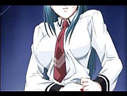 Hentai school teacher masturbates in class