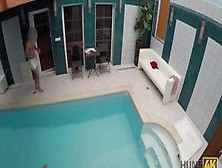 HUNT4K.  Sexual adventures in a private swimming pool
