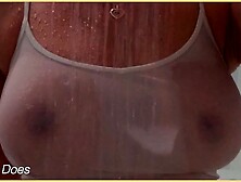 Fine MILF wet singlet huge titties