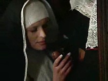 Nun is horny for deep anal sex