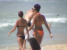 Candid Bikini Teens Beach