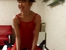 Skinny Japanese Girl and Spandex Guy Nice Fuck