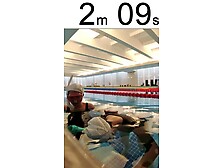 Asian girl static apnea with contractions