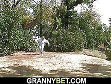 Stranger Picks Up And Fucks Old Granny