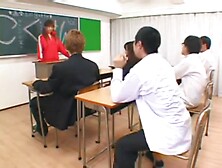 Asian Classroom Orgy