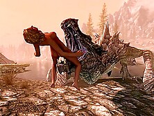 Skyrim Dragon Licks Pussy Then Eats Girl And Sucks Itself