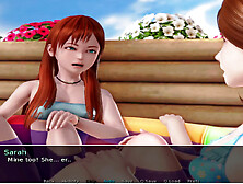 Game of sex with animated hentais featuring role play and young studs