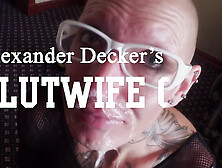 Thin Candie Cross does a sloppy deepthroat and deep butt sex in the lavatory with an old dude