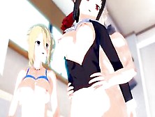 Love Is War: A Lovely Morning With Kaguya And Hayasaka (3D Hentai) (Ffm Threesome)