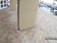 Perky teen with golden hair fucks for cash