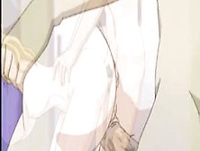 Sexy anime nurse in stockings riding hard cock