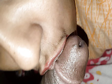 The Wife Takes The Husband's Penis In Her Mouth And Expels The Sperm