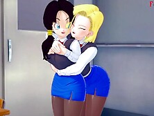 Android 18 and Videl lezzie sex two Dragon Ball Zex four Watch the full 1hr video Patreon: Fantasyking3