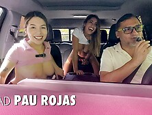 Pau Rojas disfruta la maquina del sexo y las enormes tetas de Dani Ortiz| Juan Bustos ROAD