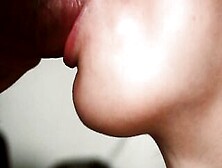 Slow Motion.  Close Up Bj From Barely Legal.  Oral Cumshot