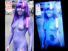 Twilight Sparkle Bodypaint Cum Tribute