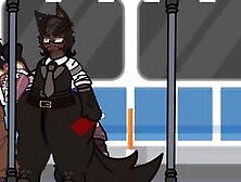 "No trem? Agora mesmo? Com minha esposa do meu lado? Sério mesmo?" tradução pt-br