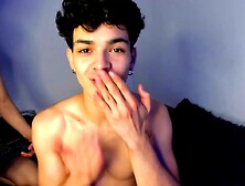 Boyfriends Give Blowjob And Cum On Cam