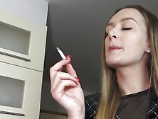 Clarissas Lascivious Smoking In Classic Sexy Nylons!