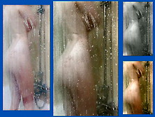 Naked Amateur Woman With Nice Boobs In The Shower... Bathroom