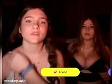 2 Hot Monkeyapp Omegle Girls With Big Tits Flashing