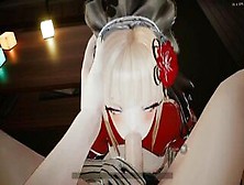 Petite Blonde Anime Babe Deepthroats and Gets Creampied by a Huge Cock HD 60fps