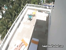 Oiling Neighbors Amazing Bikini Ass