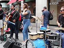 Busty Street Singer Easy Creep