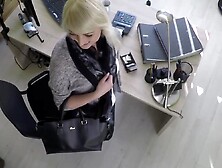 Attractive Blondie Katy Rose Gets Fucked By A Loan Agent In His Office