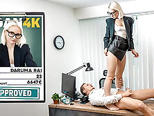 LOAN4K.  Amateurs office sex with a dirty cheater and a loan manager
