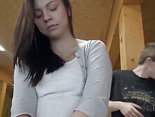 HUNT4K.  Pretty dame porked for money in front of bf and other people