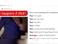 Hot pregnant babe flashing on random chat