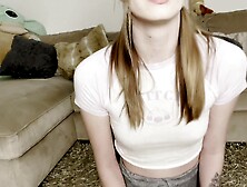 Teen Teases,  Strips & Touches Herself While You Watch Her