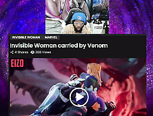 Invisible Woman Pounded By Venom,  Chick D Riding,  Tina's Breastjob,  D. Va Cream-Pie