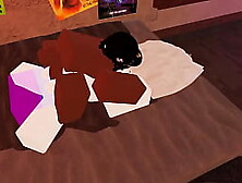white slut gets used by bbc in roblox p1