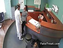 Doctor Fucks Patient At Reception In A Fake Hospital