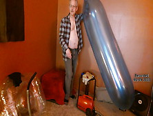 Balloonbanger 66) Part Ii - Daddy Humps Giant Round And Long Bal