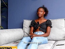 Petite Ebony Latina Is Shocked By Gaping Anal Action With Throbbing Dick