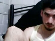 Straight guys feet on webcam #131