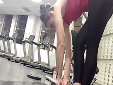 Hot Ass In Tight Legging At Gym - Voyeur