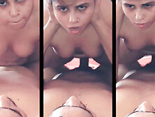 Horney Latika jumping on step brother big cock