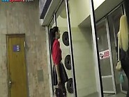 Dangerously exciting brunette in upskirt public video
