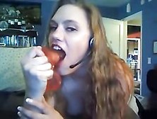 Chubby deepthroat on webcam